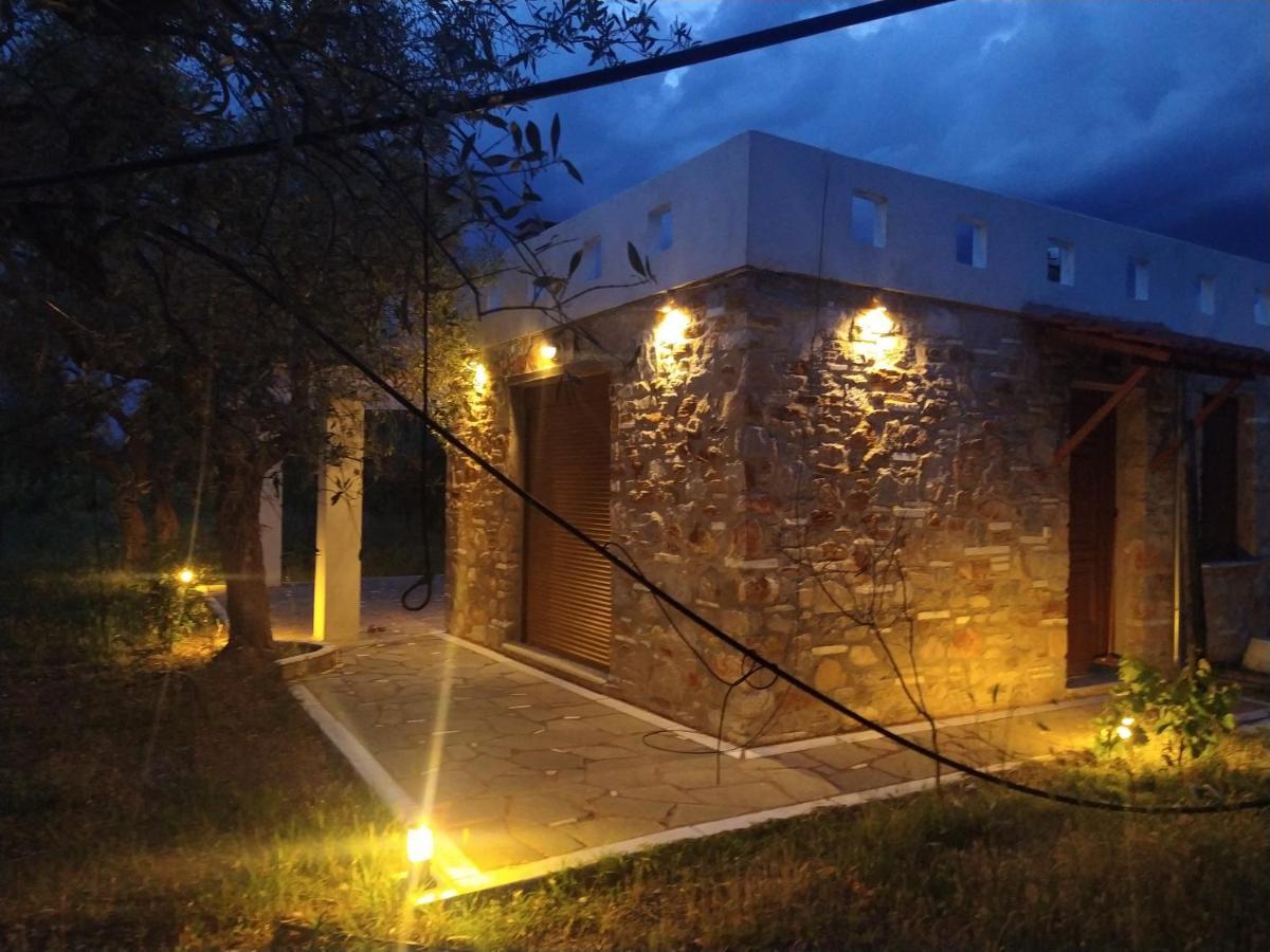 Elea Stone Houses In Organic Quiet Olive Grove, Prinos, Thassos Bagian luar foto