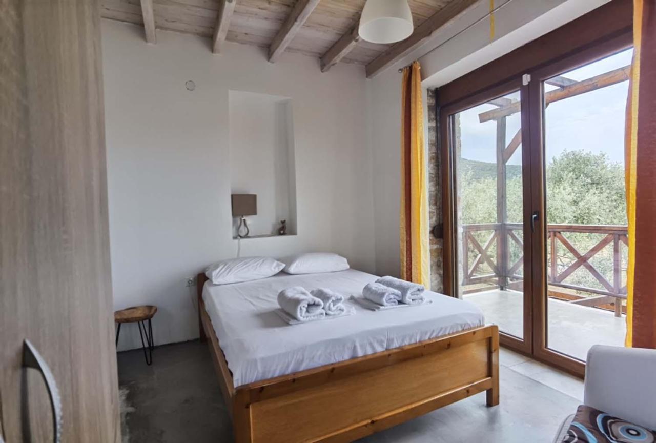 Elea Stone Houses In Organic Quiet Olive Grove, Prinos, Thassos Bagian luar foto