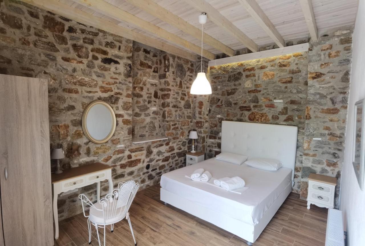 Elea Stone Houses In Organic Quiet Olive Grove, Prinos, Thassos Bagian luar foto