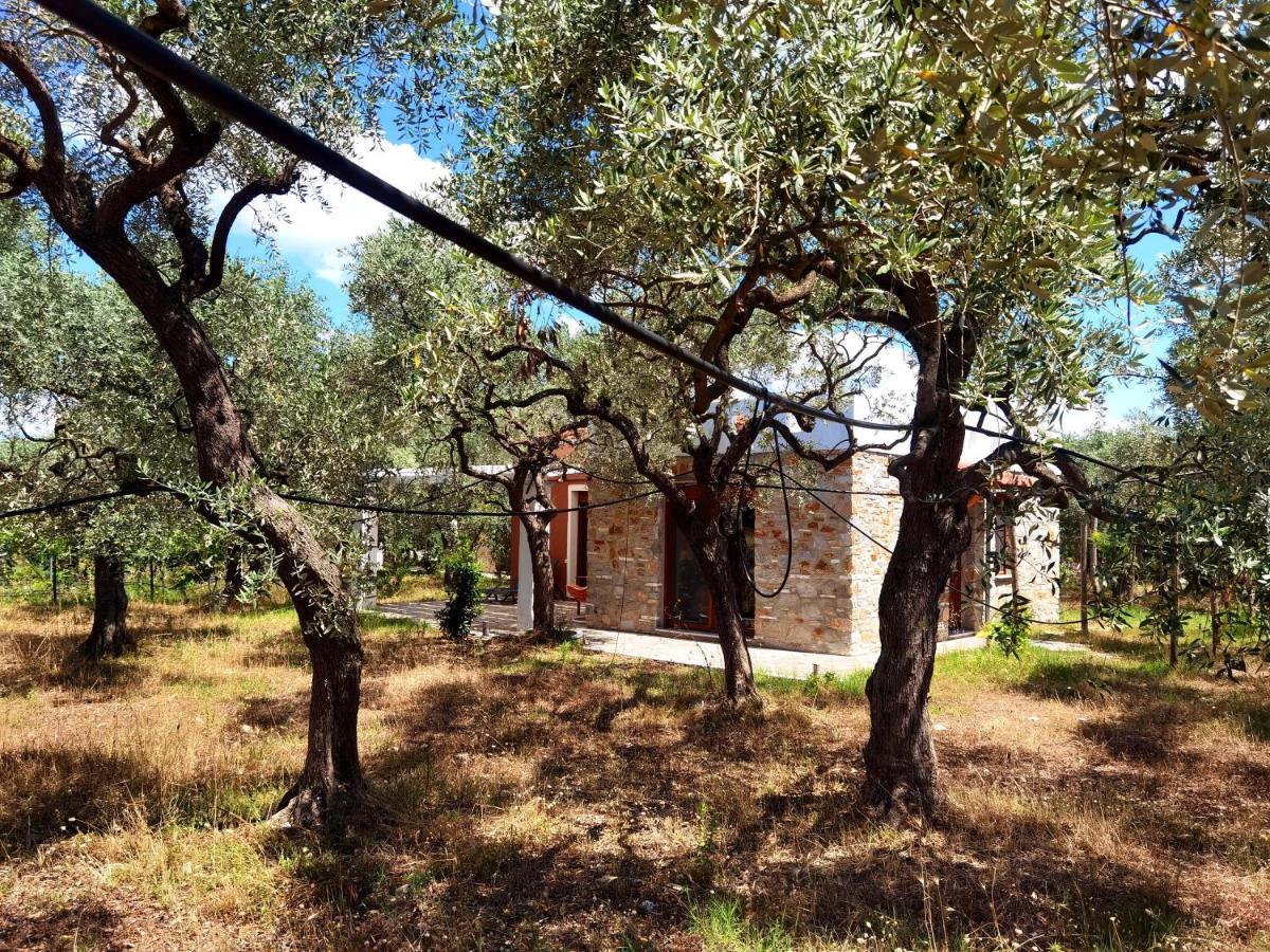 Elea Stone Houses In Organic Quiet Olive Grove, Prinos, Thassos Bagian luar foto