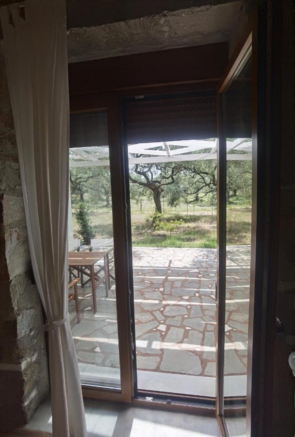 Elea Stone Houses In Organic Quiet Olive Grove, Prinos, Thassos Bagian luar foto