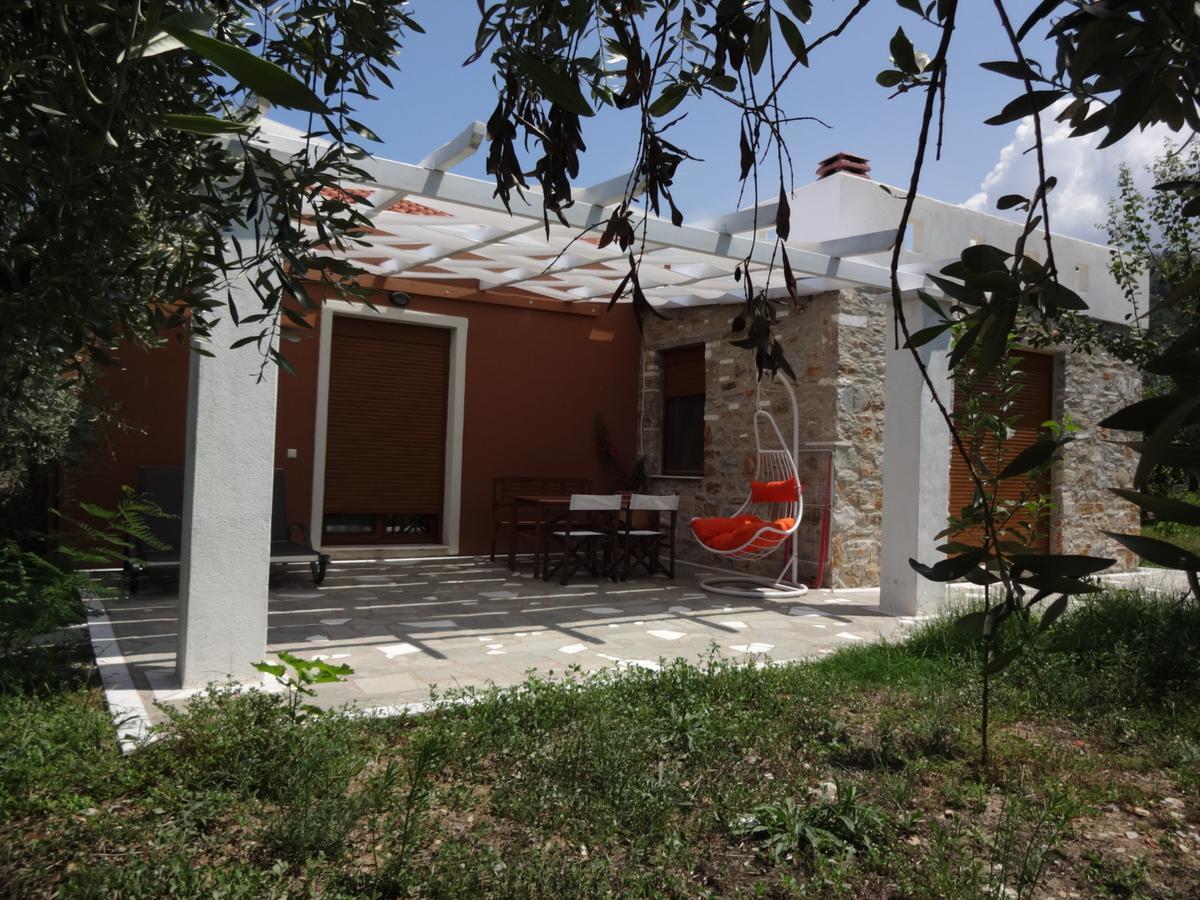 Elea Stone Houses In Organic Quiet Olive Grove, Prinos, Thassos Bagian luar foto
